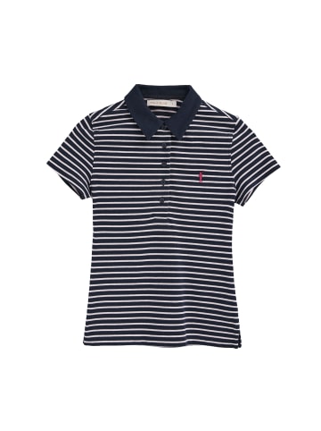 Polo Club Poloshirt RIGBY GO POLO SS STRIPES W VO in Marine-Rosa