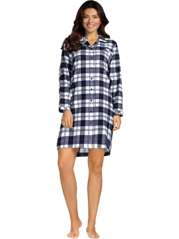 Comtessa Flanell Nachthemd in marine