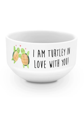Mr. & Mrs. Panda dessertschale Schildkröten Paar mit Spruch in Weiß