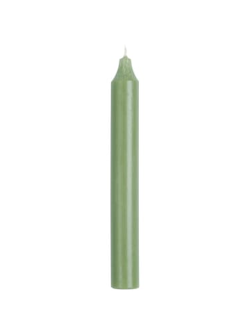 IB Laursen Rustikale Stabkerze 18 cm aus Ø 2,2 cm in staubig grün
