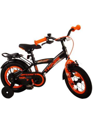 Volare Kinderfahrrad Thombike für Jungen 12 Zoll Kinderrad in Schwarz Orange 3 Jahre