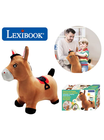 LEXIBOOK® Aufblasbares Hüpf-Pony mit Plüschbezug