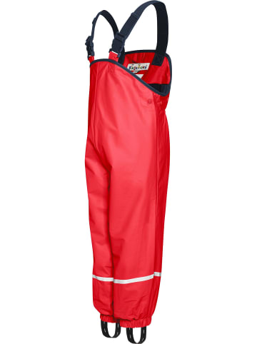 Playshoes Fleece-Trägerhose in Rot