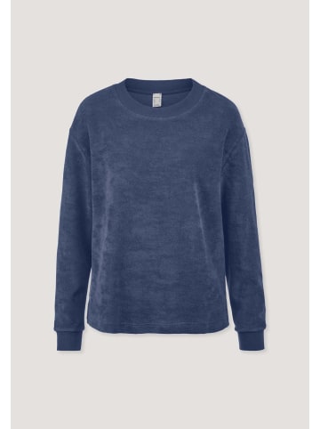 Hessnatur Frottee Loungeshirt in indigo blau