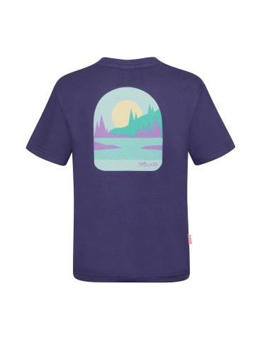 Trollkids T-Shirt Gryllefjord Panorama (GOTS) in violet blue