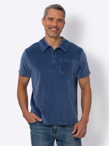 Sieh an! Poloshirt in jeansblau