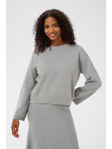 Kaffe Strickpullover KAmalina Baggy fit in Grey Melange
