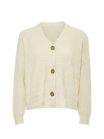 RISA Damen Strickjacke in Wollweiss