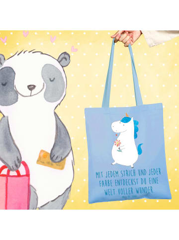Mr. & Mrs. Panda Schultertasche Die Freude an der Kreativität en... in Sky Blue