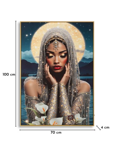 Mauro Ferretti Gemälde auf lackierter Leinwand mit LEDs, 70 x 4 x 100 cm