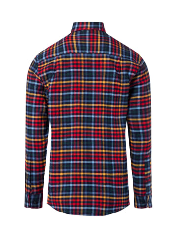 Andrew James Flanellhemd in marine mehrfarbig - 0007