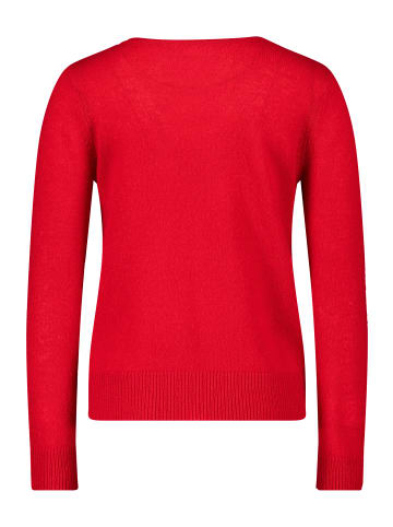 Betty Barclay Kaschmir-Pullover mit V-Ausschnitt in Rot