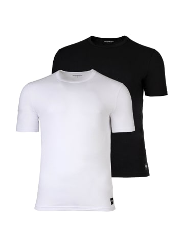 Emporio Armani T-Shirt 2er Pack in Schwarz/Weiß