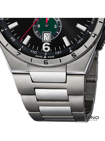 Candino Chronograph-Armbanduhr Candino Classic grau groß (ca. 43mm)