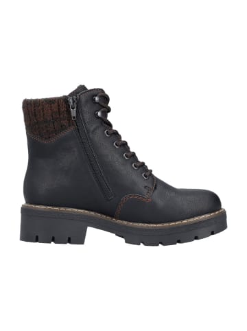 rieker Schnürstiefeletten in Schwarz