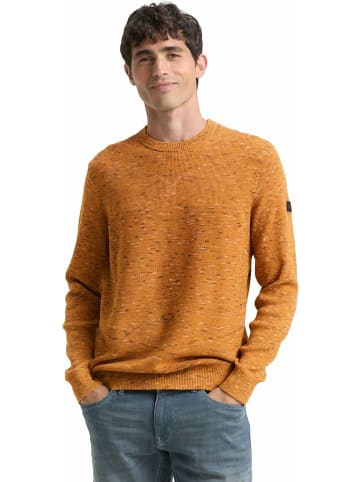 Tom Tailor Rundhalspullover für Herren in orange