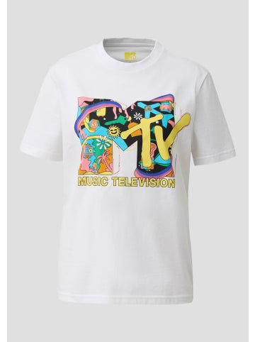 QS T-Shirt in 01D1_weiß