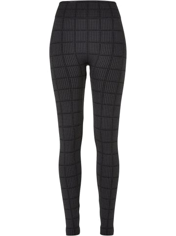 Urban Classics Urban Classics Damen Ladies Seamless Heritage Leggings in aspaltsquardcheck