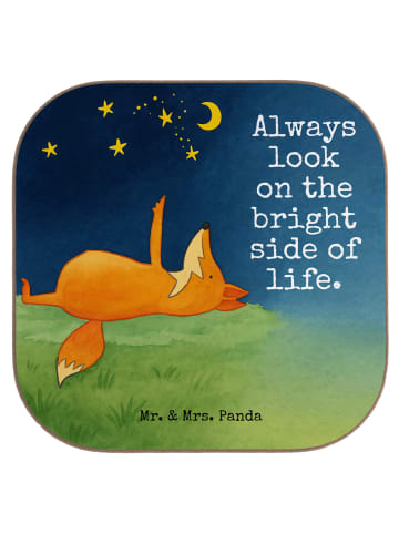 Mr. & Mrs. Panda Tischschoner Fuchs Sterne Design mit Spruch in Weiß