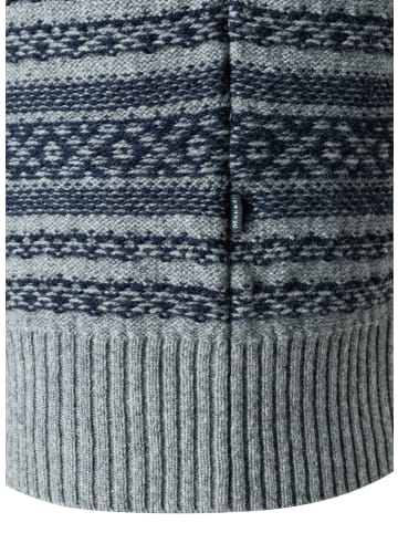 März Pullover in hellgrau marine - 0001