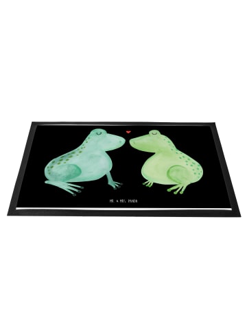 Mr. & Mrs. Panda Schmutzfangmatte Frosch Liebe ohne Spruch in Schwarz