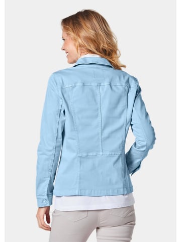 GOLDNER Kurzgröße:  Zeitlose Jeansjacke mit tollen Details in bleu