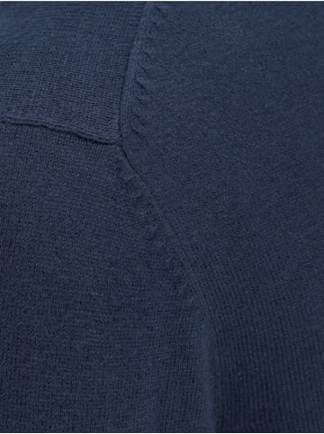 Jack & Jones Dünner Langarm Strickpullover Rundhals Basic Sweater JJEEMIL in Navy