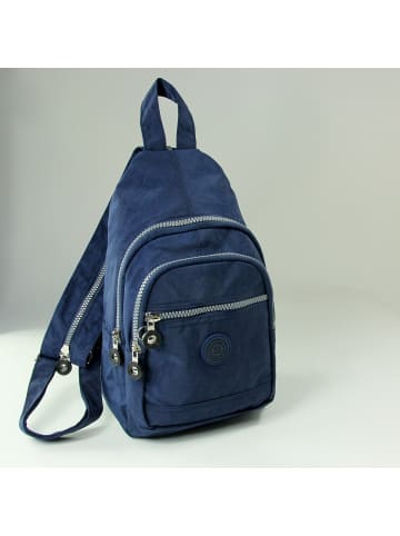 Bag Street Cityrucksack, Freizeitrucksack Nylon blau ca. 21cm breit ca. 35cm hoch