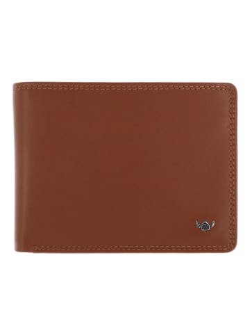 Golden Head Polo Geldbörse RFID Schutz Leder 12.5 cm in cognac