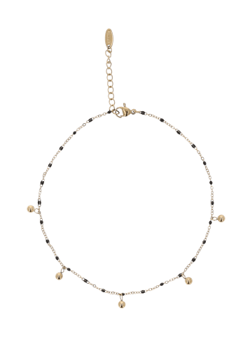 faina Women Beaded Bracelet in Gold Black