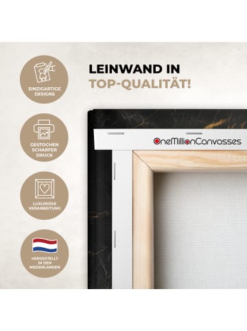 MuchoWow Leinwand Bilder Goldfarben