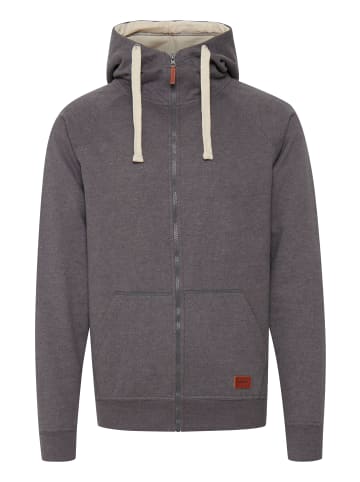 BLEND Kapuzensweatjacke in grau