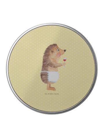 Mr. & Mrs. Panda Kaffeedose Igel Wein ohne Spruch in Gelb Pastell