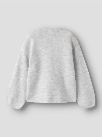 name it Nkfolina Cardigan Strickjacke in light grey melange