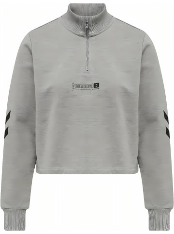Hummel Trainingsjacke "Lgc Nikka Cropped Halfzip" in Grau