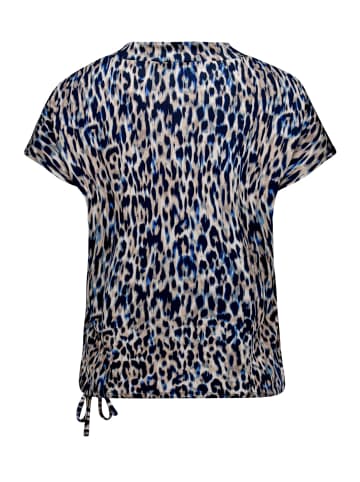 Betty Barclay Printshirt mit Stehkragen in Blau/Beige
