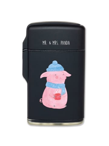 Mr. & Mrs. Panda Feuerzeug Schwein Glühwein ohne Spruch in Schwarz