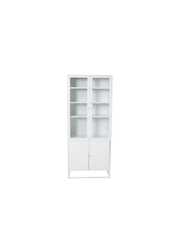 ebuy24 Vitrinenschrank Bakal Weiß 80 x 41 cm