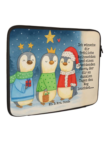 Mr. & Mrs. Panda Laptop Case Winterzeit Heilige drei Könige Desi... in Weiß