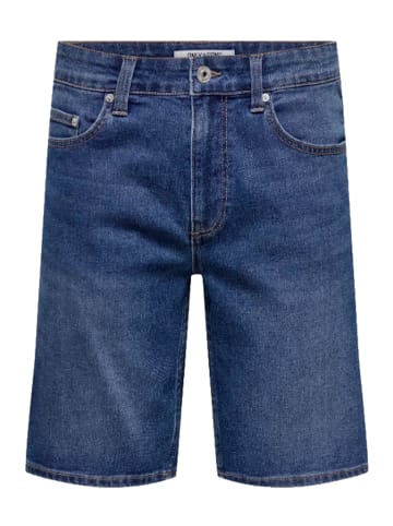 Only&Sons Shorts 'Weft Pim' in blau