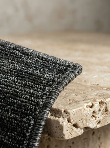 KADIMA DESIGN Teppich Kurzflor Waschbar Einfarbig AMMER Strapazierfähig OEKO-TEX in Anthrazit