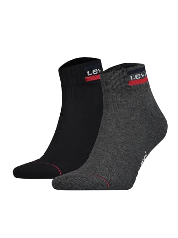Levi´s Socken 2er Pack in Schwarz/Grau