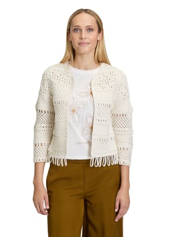 CARTOON Casual-Strickjacke mit Rundhalsausschnitt in beige