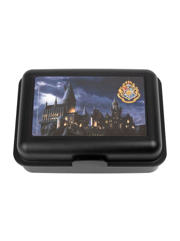United Labels Harry Potter Brotdose mit Trennwand - Hogwarts in schwarz