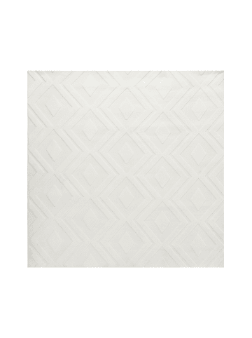 Beliani Kurzflor KEVIREL in Weiß - (W) 160 x (L) 160 cm