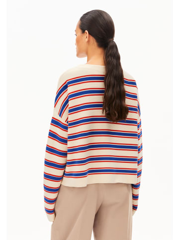 armedangels Strickpullover Merinaa in blau ecru - 0002