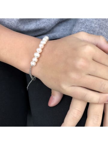Ailoria MAKANI armband silber/weiße perle in weiß