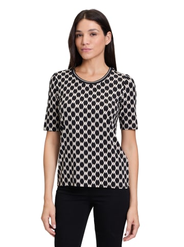 Betty Barclay Basic Shirt mit Print in Schwarz/Beige