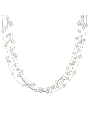 Valero Pearls Kette aus Sterling Silber mit Süßwasser-Zuchtperle in weiß