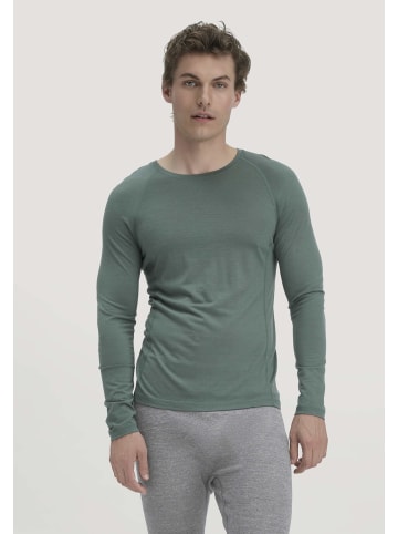 Hessnatur Wool-Silk Longsleeve in fichtengrün